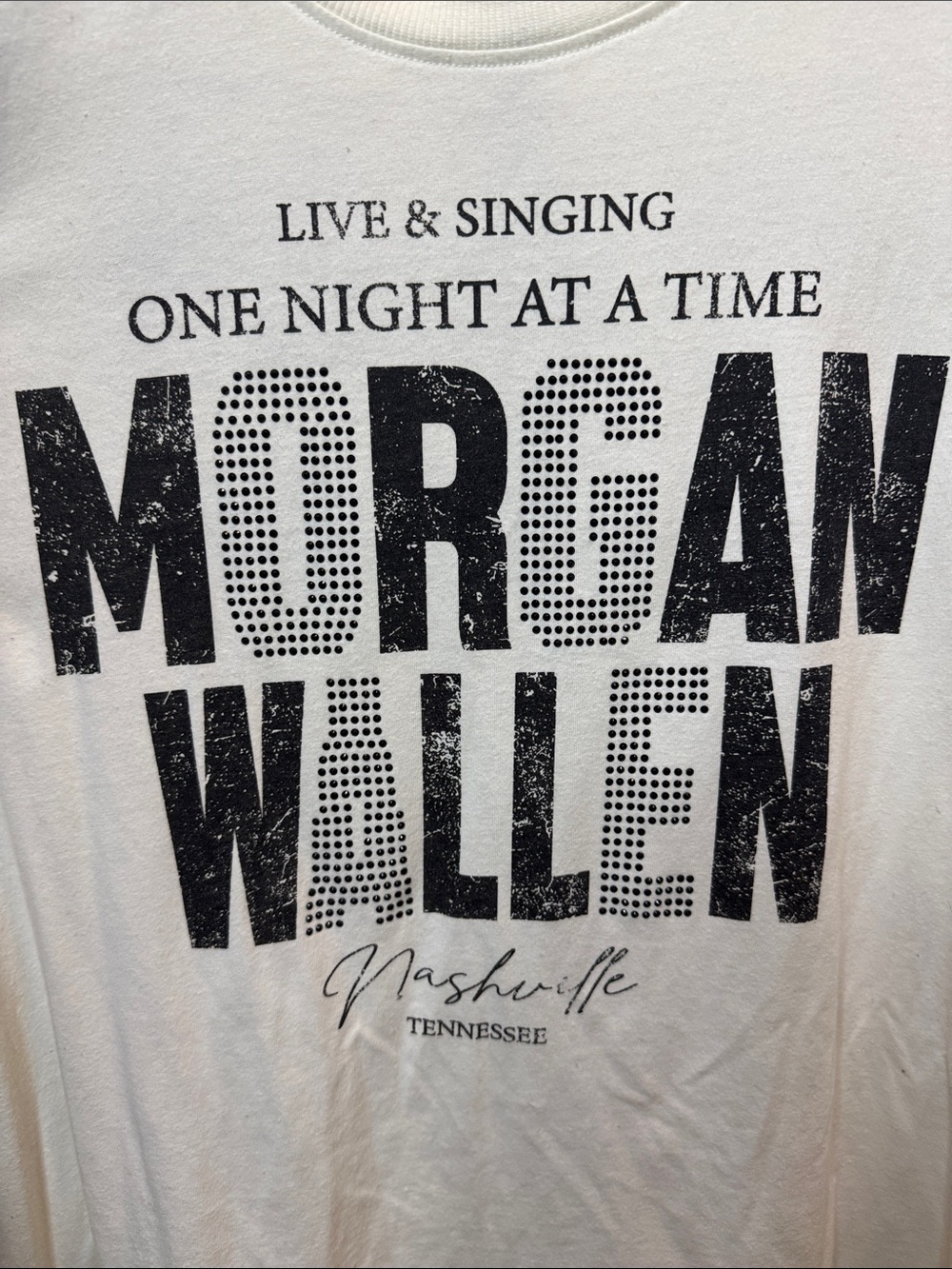 Maurices White Graphic 'Morgan Wallen' Short Sleeve Tee